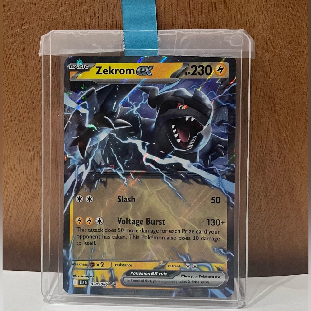 Pokemon TCG Zekrom Ex Black Bolt Near Mint (English) 034/086